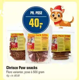 Otto Duborg Chrisco Paw snacks, DKK 40 tilbud