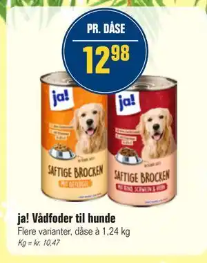 Otto Duborg ja! Vådfoder til hunde, DKK 12.98 tilbud
