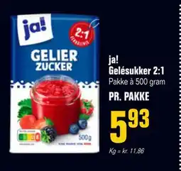 Otto Duborg ja! Gelésukker 2:1, DKK 5.93 tilbud