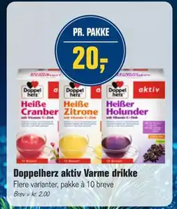 Otto Duborg Doppelherz aktiv Varme drikke, DKK 20 tilbud