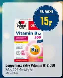 Otto Duborg Doppelherz aktiv Vitamin B12 500, DKK 15 tilbud