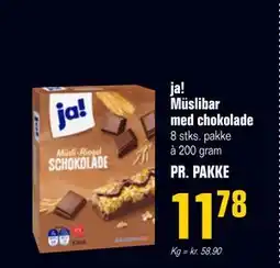 Otto Duborg ja! Müslibar med chokolade, DKK 11.78 tilbud