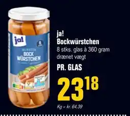 Otto Duborg ja! Bockwürstchen, DKK 23.18 tilbud