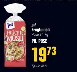 Otto Duborg ja! Frugtmüsli, DKK 19.73 tilbud