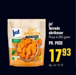 Otto Duborg ja! Tørrede abrikoser, DKK 17.93 tilbud