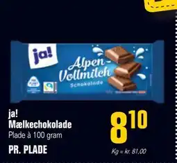 Otto Duborg ja! Mælkechokolade, DKK 8.1 tilbud