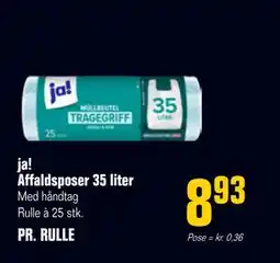 Otto Duborg ja! Affaldsposer 35 liter, DKK 8.93 tilbud