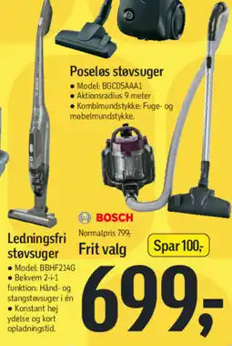 Føtex Ledningsfri støvsuger tilbud
