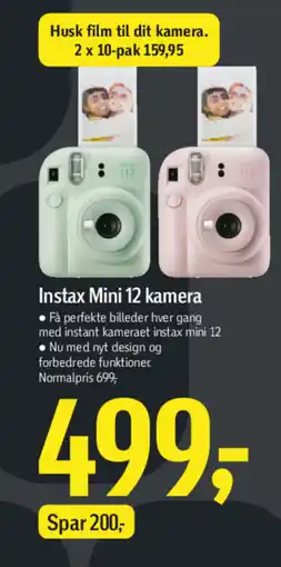 Føtex Instax mini 12 kamera tilbud