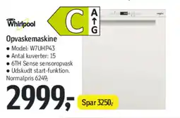 Føtex WHIRLPOOL Opvaskemaskine tilbud