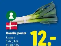 Lidl Danske porrer tilbud
