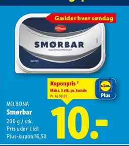 Lidl Milbona smørbar tilbud