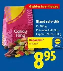 Lidl Bland selv-slik tilbud