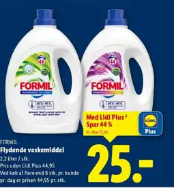 Lidl FORMIL Flydende vaskemiddel tilbud