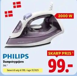 Lidl PHILIPS Dampstrygejern tilbud