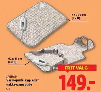 SANITAS® Varmepude, ryg- eller nakkevarmepude