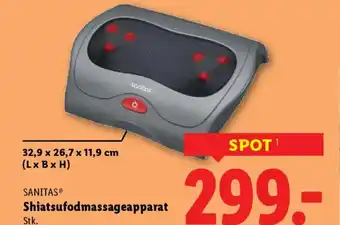 Sanitas shiatsufodmassageapparat
