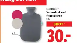 Lidl SENSIPLASTⓇ Varmedunk med fleecebetræk Stk. tilbud