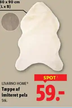 Lidl Livarno home® tæppe af imiteret pels tilbud