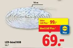 Lidl Led-bånd rgb stk.² tilbud