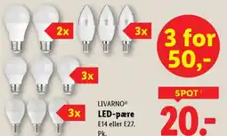 Lidl Livarnoⓡ led-pære tilbud