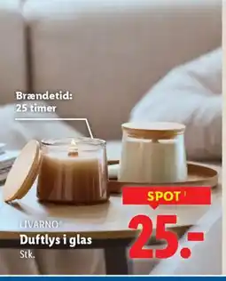 Lidl Livarnoⓡ duftlys i glas stk. tilbud