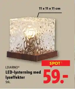Lidl Livarnoⓡ led-lysterning med lyseffekter tilbud