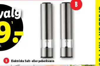 Lidl Elektriske Salt- eller peberkværn tilbud