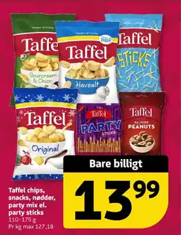 Løvbjerg Taffel chips, snacks, nødder, party mix el. party sticks tilbud