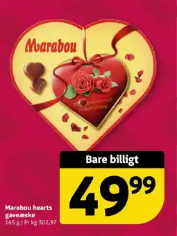 Løvbjerg Marabou hearts gaveæske tilbud