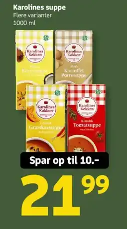 Løvbjerg Karolines suppe tilbud