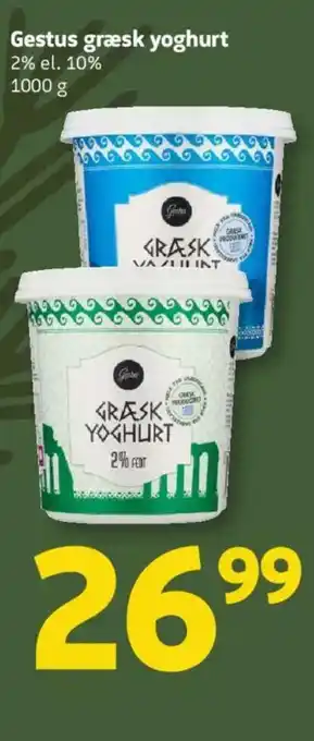 Gestus græsk yoghurt