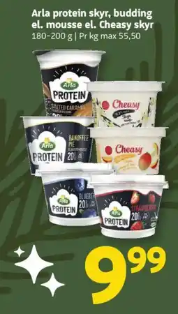 Løvbjerg Arla protein skyr, budding el. mousse el. Cheasy skyr tilbud