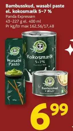 Løvbjerg Bambusskud, wasabi paste el. kokosmælk 5-7 % tilbud