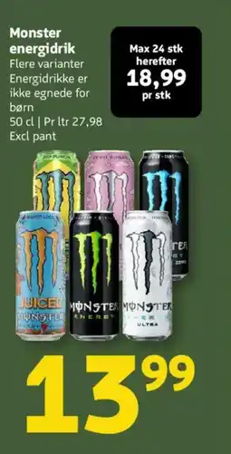 Løvbjerg Monster energidrik tilbud