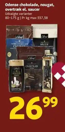 Løvbjerg Odense chokolade, nougat, overtræk el. saucer tilbud
