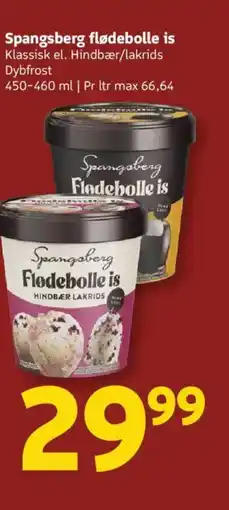 Løvbjerg Spangsberg flødebolle is tilbud