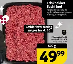 Løvbjerg Friskhakket Sashi oksekød 15-20% tilbud