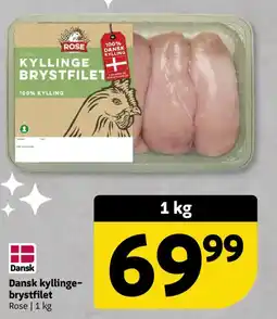 Løvbjerg Dansk Dansk kyllinge- brystfilet Rose tilbud