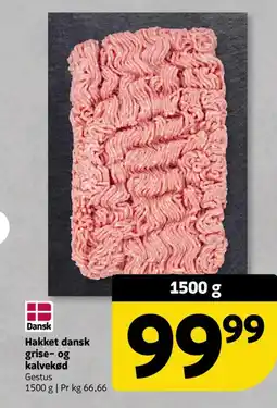 Løvbjerg Dansk Hakket dansk grise- og kalvekød Gestus tilbud