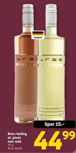 Løvbjerg Bree riesling el. pinot noir rosé tilbud