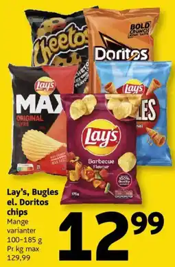 Løvbjerg Lay's, Bugles el. Doritos chips tilbud