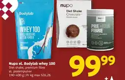 Løvbjerg Nupo el. Bodylab whey 100 tilbud