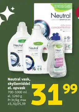 Løvbjerg Neutral vask, skyllemiddel el. opvask tilbud