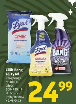 Løvbjerg Cillit Bang el. Lysol tilbud