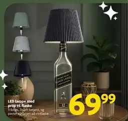 Løvbjerg LED lampe med prop til flaske tilbud