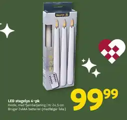 Løvbjerg LED stagelys 4-pk tilbud