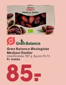 SPAR Grøn Balance Økologiske Medjoul Dadler tilbud