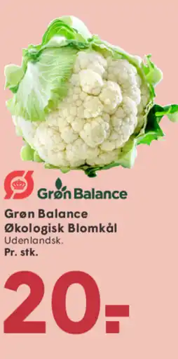 SPAR Grøn Balance Økologisk Blomkål Udenlandsk. tilbud
