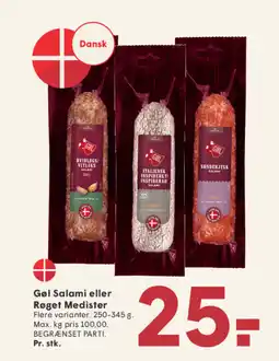 SPAR Gøl Salami eller Røget Medister tilbud